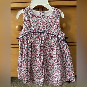 Janie and Jack Red and Blue Floral Dress